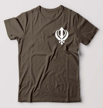 Load image into Gallery viewer, sikh T-Shirt for Men-Olive Green-Ektarfa.online

