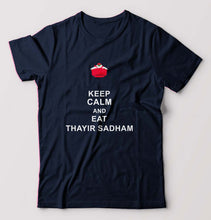 Load image into Gallery viewer, thayir sadam T-Shirt for Men-Navy Blue-Ektarfa.online
