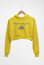 Load image into Gallery viewer, Maybach Crop HOODIE FOR WOMEN-Mustard Yellow-Ektarfa.online
