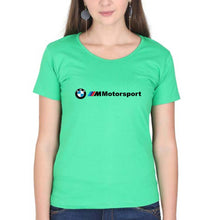 Load image into Gallery viewer, BMW Motersport T-Shirt for Women-Flag Green-Ektarfa.online
