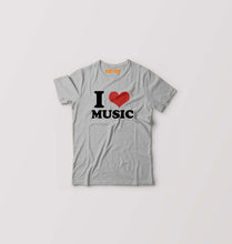 Load image into Gallery viewer, I LOVE MUSIC T-Shirt for Boy/Girl-Grey-Ektarfa.online

