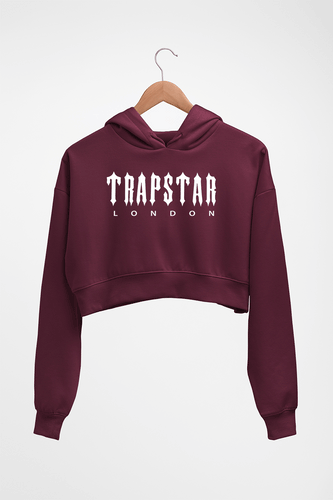 Trapstar Crop HOODIE FOR WOMEN-Maroon-Ektarfa.online