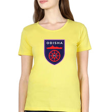 Load image into Gallery viewer, Odisha FC T-Shirt for Women-Yellow-Ektarfa.online
