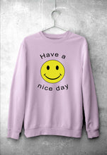 Load image into Gallery viewer, Nice Day Emoji Unisex Sweatshirt for Men/Women-Light Pink-Ektarfa.online
