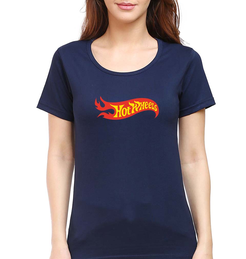 hot wheels T-Shirt for Women-Navy Blue-Ektarfa.online