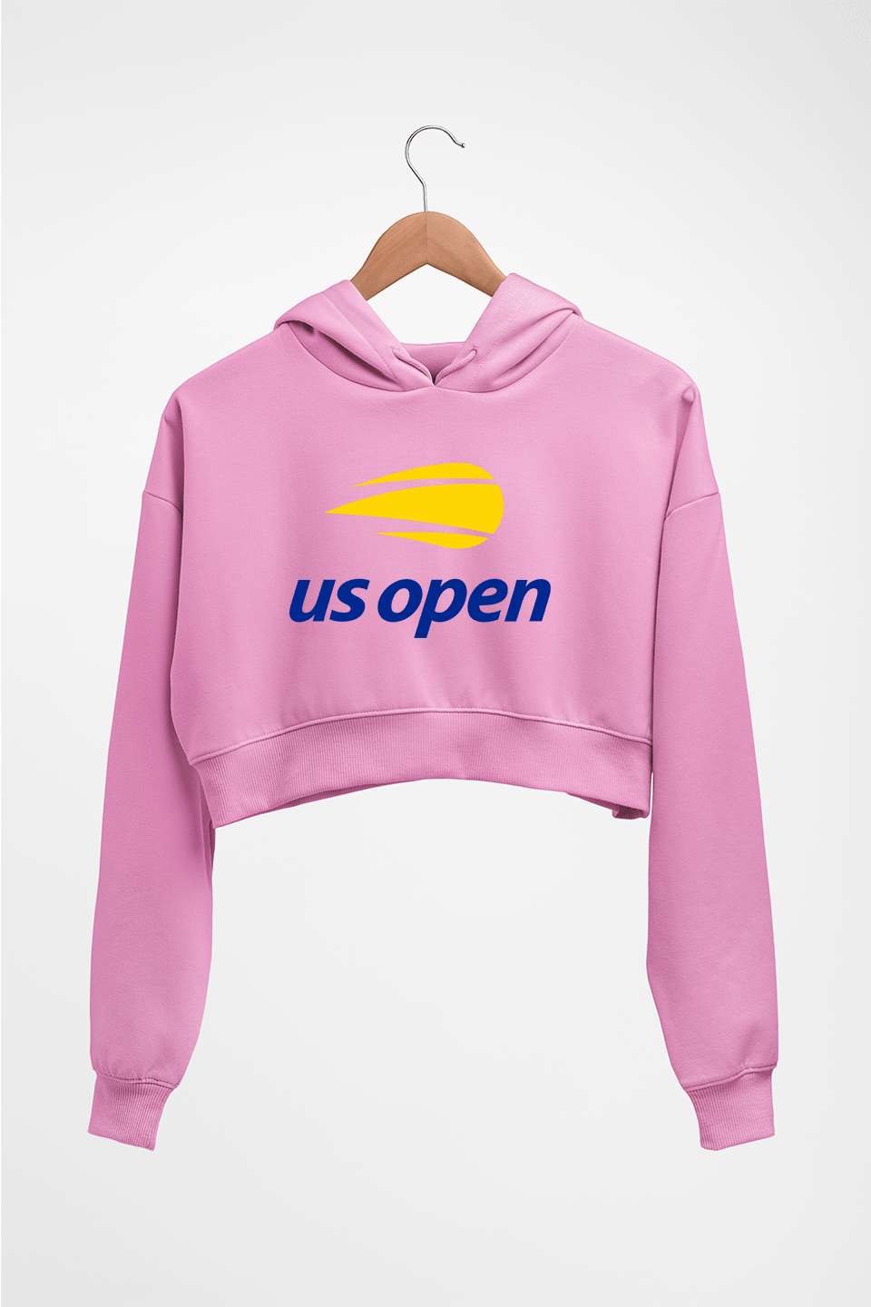 US Open Crop HOODIE FOR WOMEN-Light Baby Pink-Ektarfa.online