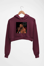 Load image into Gallery viewer, jon jones UFC Crop HOODIE FOR WOMEN-Maroon-Ektarfa.online
