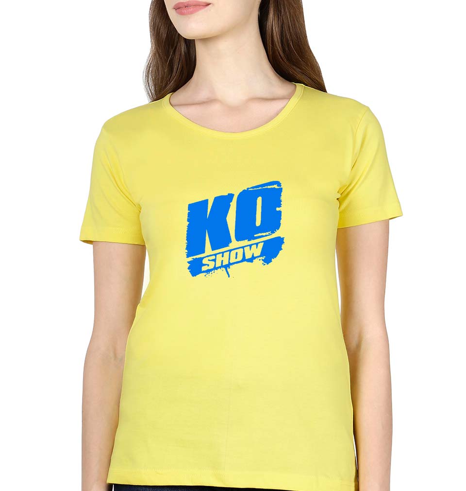 WWE KEVIN OWENS T-Shirt for Women-Yellow-Ektarfa.online
