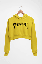 Load image into Gallery viewer, Bullet for My Valentine Crop HOODIE FOR WOMEN-Mustard Yellow-Ektarfa.online
