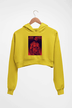 Load image into Gallery viewer, jon jones UFC Crop HOODIE FOR WOMEN-Mustard Yellow-Ektarfa.online
