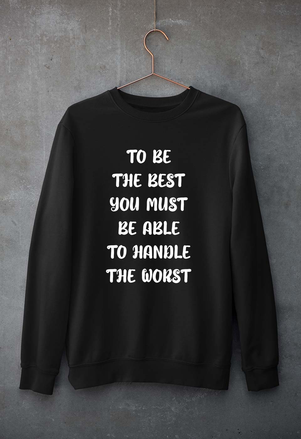 Be the Best Unisex Sweatshirt for Men/Women-Black-Ektarfa.online