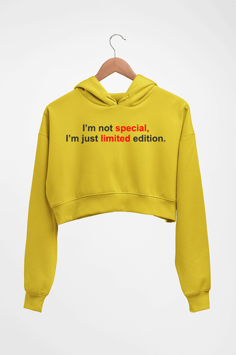 limited edition Crop HOODIE FOR WOMEN-Mustard Yellow-Ektarfa.online