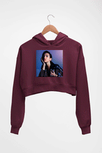 Load image into Gallery viewer, dua lipa Crop HOODIE FOR WOMEN-Maroon-Ektarfa.online
