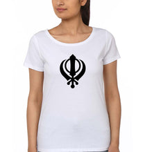 Load image into Gallery viewer, sikh T-Shirt for Women-White-Ektarfa.online
