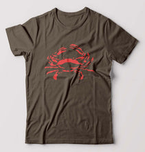 Load image into Gallery viewer, crab T-Shirt for Men-Olive Green-Ektarfa.online
