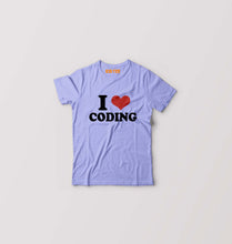 Load image into Gallery viewer, I LOVE CODING T-Shirt for Boy/Girl-Lavender-Ektarfa.online
