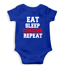 Load image into Gallery viewer, eat sleep conquer repeat Kids Romper For Baby Boy/Girl
