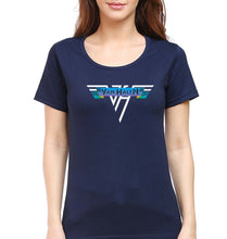 Load image into Gallery viewer, van halen T-Shirt for Women-Navy Blue-Ektarfa.online
