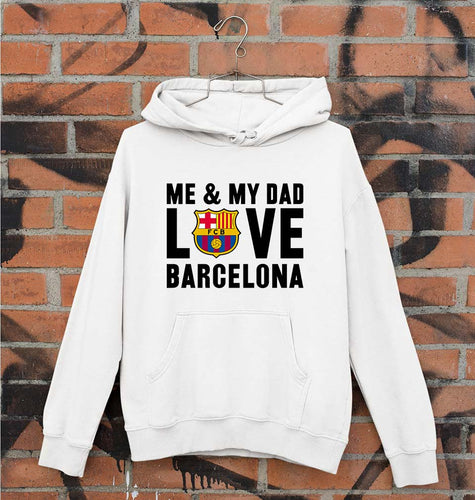 Love Barcelona Unisex Hoodie for Men/Women-White-Ektarfa.online