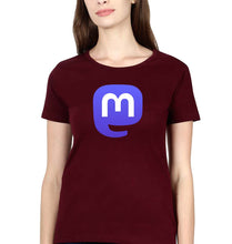Load image into Gallery viewer, Mastodon T-Shirt for Women-Maroon-Ektarfa.online
