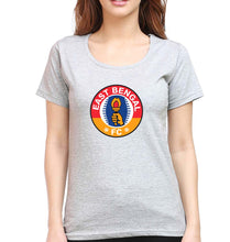Load image into Gallery viewer, East Bengal FC T-Shirt for Women-Grey Melange-Ektarfa.online
