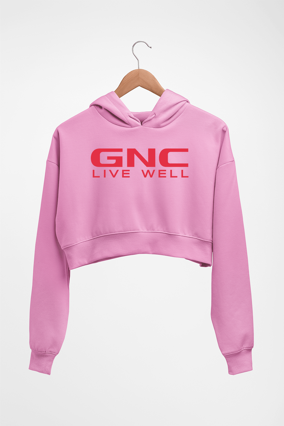 GNC Crop HOODIE FOR WOMEN-Light Baby Pink-Ektarfa.online