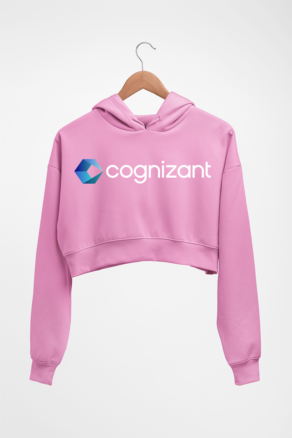 Cognizant Crop HOODIE FOR WOMEN-Light Baby Pink-Ektarfa.online
