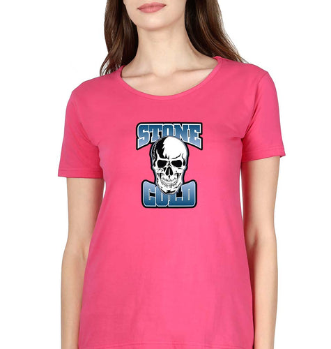 Stone Cold Steve Austin T-Shirt for Women-Pink-Ektarfa.online
