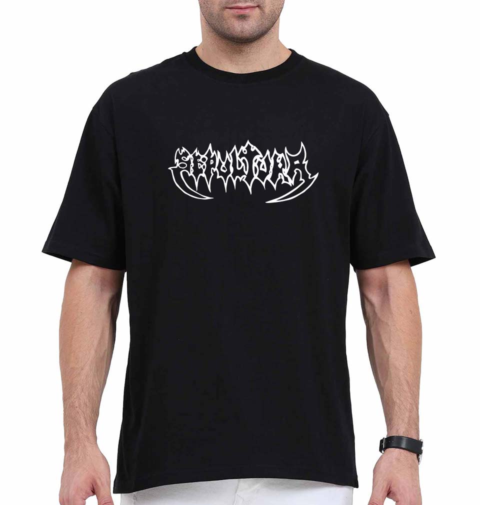 Sepultura Oversized T-Shirt for Men-Black-Ektarfa.online
