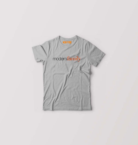 modern family Kids T-Shirt for Boy/Girl-Grey-Ektarfa.online
