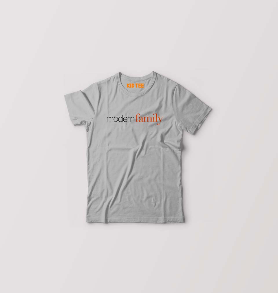 modern family Kids T-Shirt for Boy/Girl-Grey-Ektarfa.online