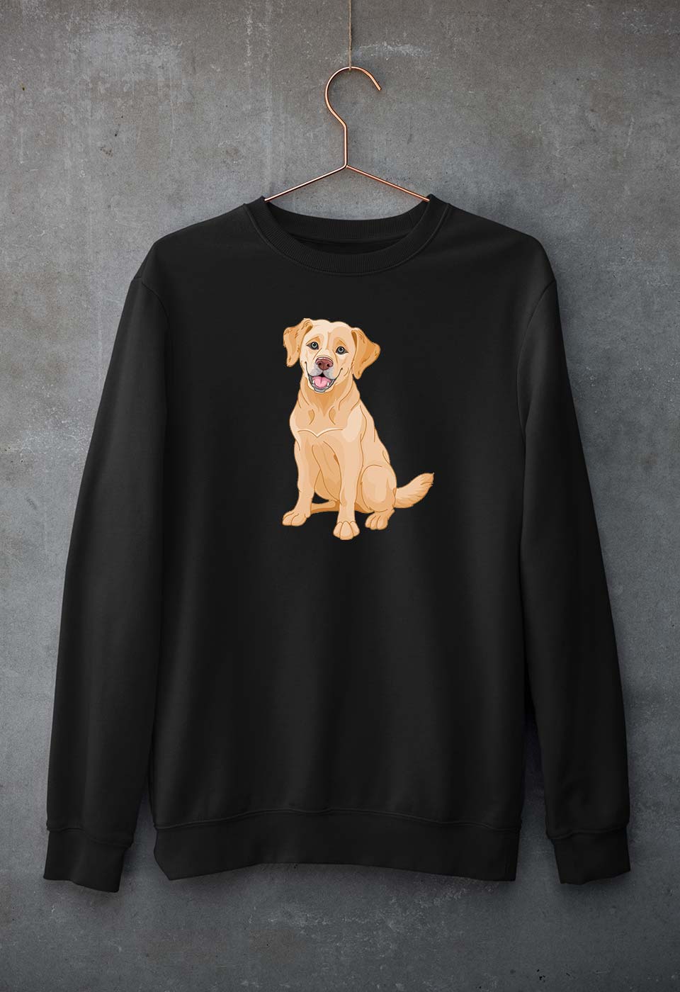 golden retreiver Sweatshirt for Men/Women-Black-Ektarfa.online