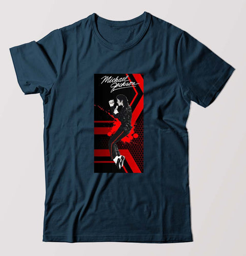 Michael Jackson T-Shirt for Men-Petrol Blue-Ektarfa.online