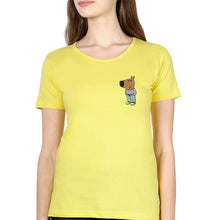Load image into Gallery viewer, Chill guy T-Shirt for Women-Yellow-Ektarfa.online
