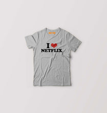 Load image into Gallery viewer, I LOVE NETFLIX T-Shirt for Boy/Girl-Grey-Ektarfa.online
