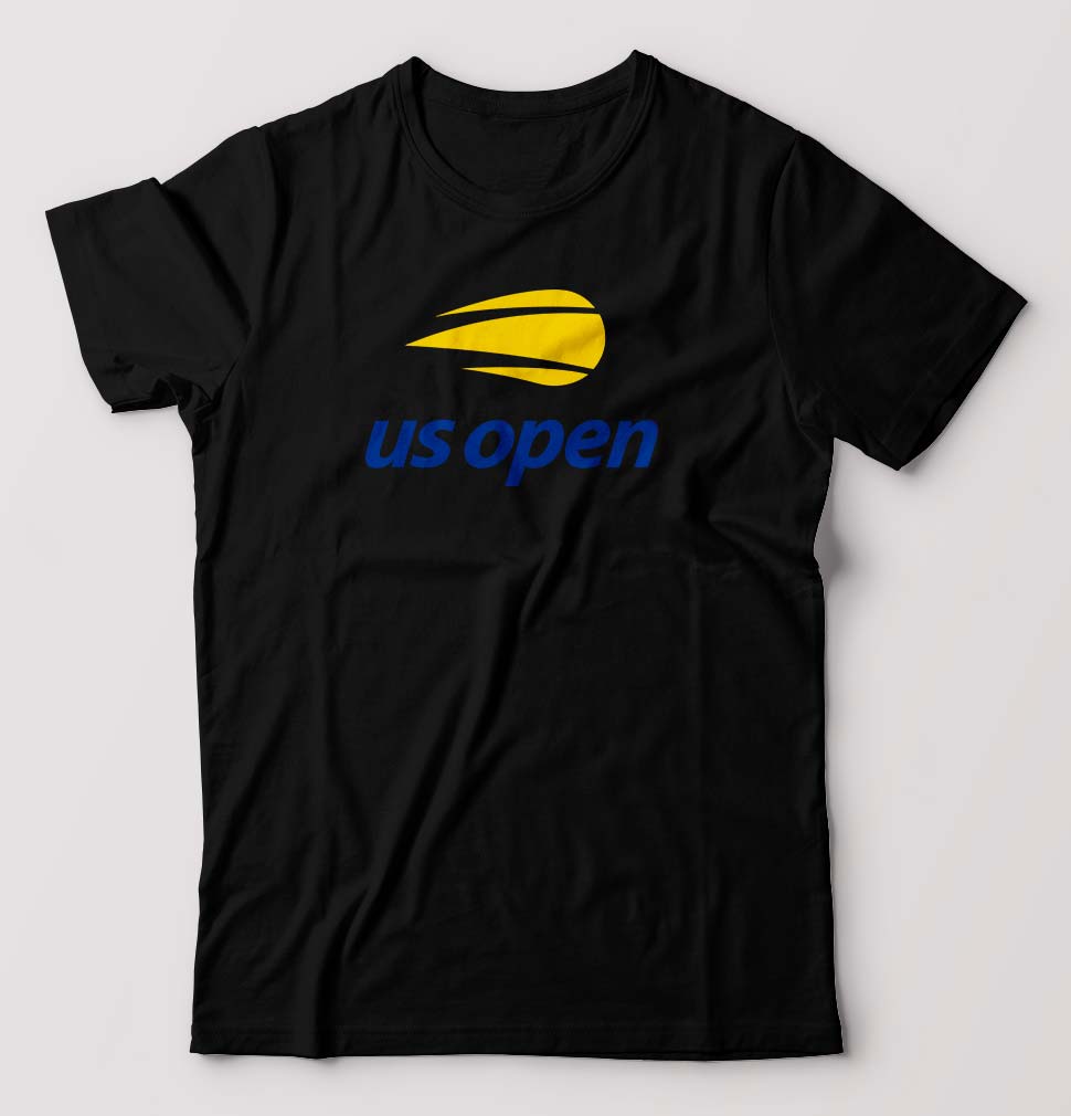 US Open T-Shirt for Men-Black-Ektarfa.online