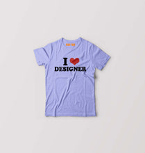 Load image into Gallery viewer, I LOVE DESIGNER T-Shirt for Boy/Girl-Lavender-Ektarfa.online
