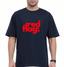Load image into Gallery viewer, Red Flag Oversized T-Shirt for Men
