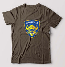 Load image into Gallery viewer, chennaiyin FC T-Shirt for Men-Olive Green-Ektarfa.online
