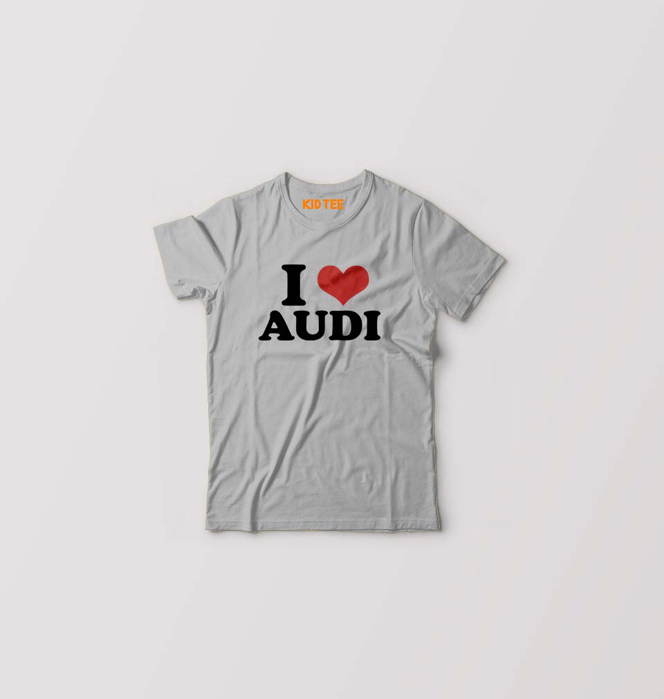 I LOVE AUDI T-Shirt for Boy/Girl-Grey-Ektarfa.online