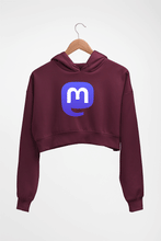 Load image into Gallery viewer, Mastodon Crop HOODIE FOR WOMEN-Maroon-Ektarfa.online
