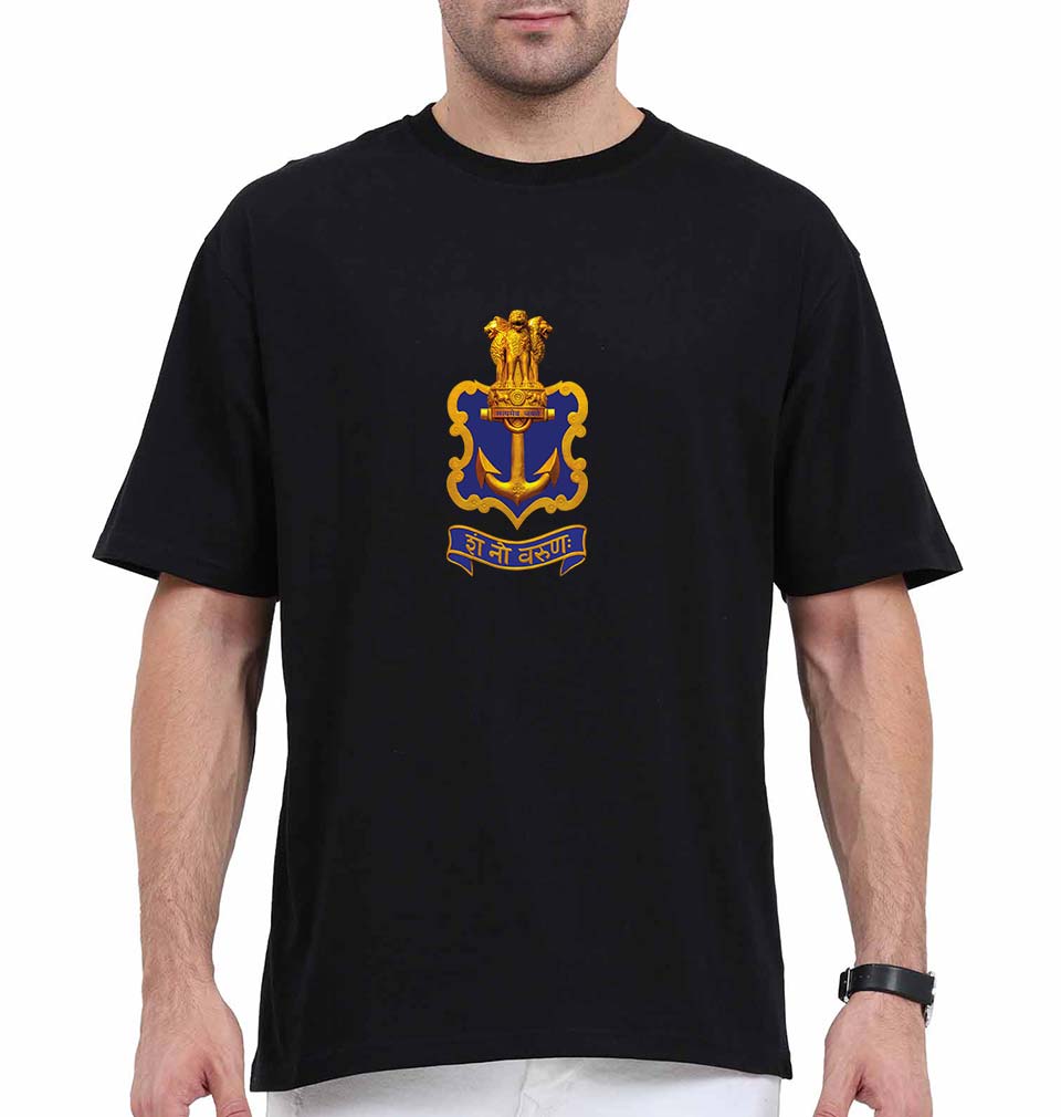 Indian Navy Army Oversized T-Shirt for Men