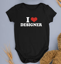 Load image into Gallery viewer, I LOVE DESIGNER Romper For Baby Boy/Girl-Black-Ektarfa.online
