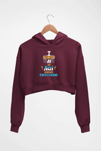 Load image into Gallery viewer, Artificial intelligence (AI) Aai Crop HOODIE FOR WOMEN-Maroon-Ektarfa.online
