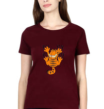 Load image into Gallery viewer, Garfield T-Shirt for Women-Maroon-Ektarfa.online
