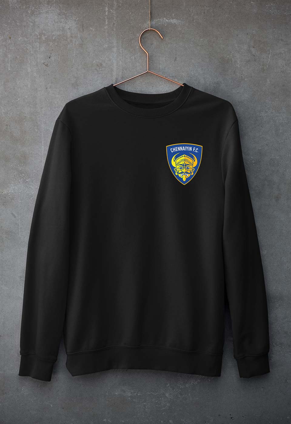 chennaiyin FC Sweatshirt for Men/Women-Black-Ektarfa.online