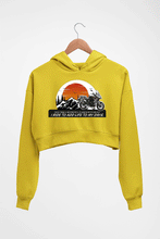Load image into Gallery viewer, Ride Crop HOODIE FOR WOMEN-Mustard Yellow-Ektarfa.online
