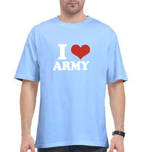 Load image into Gallery viewer, I Love Army Oversized T-Shirt for Men
