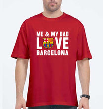 Load image into Gallery viewer, Love Barcelona Oversized T-Shirt for Men-Red-Ektarfa.online
