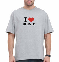 Load image into Gallery viewer, I LOVE MUSIC Oversized T-Shirt for Men
